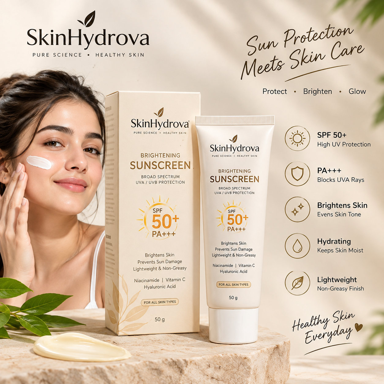 SkinHydrova Sunscreen SPF 50+++